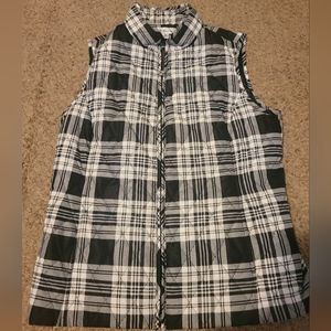 Womens Croft&Barrow Quilted Full Zip vest Size Medium
